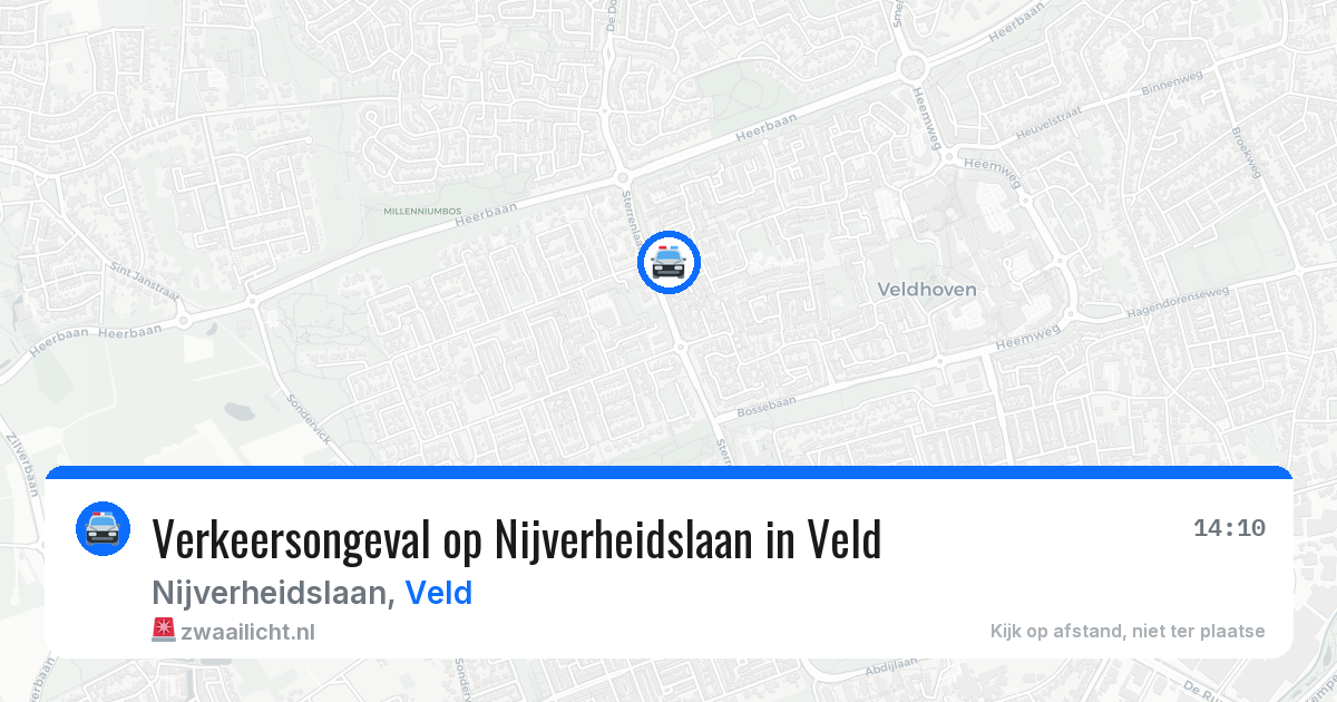 Verkeersongeval op Nijverheidslaan in Veld — 4 jun 2026