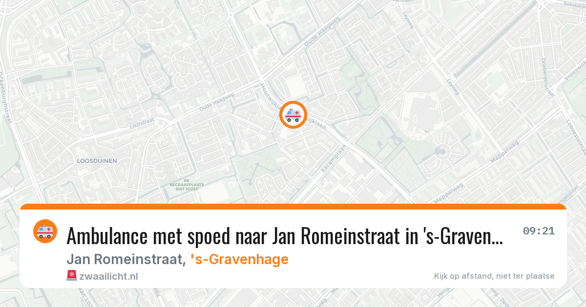 Ambulance met spoed naar Jan Romeinstraat in 's-Gravenhage — 10 apr 2026