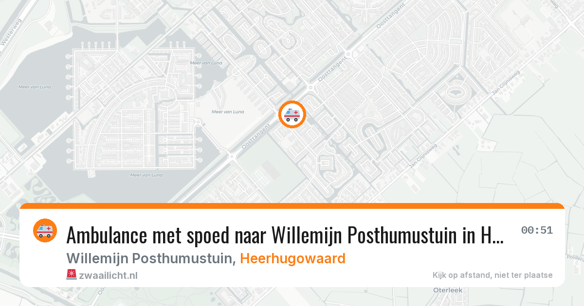 Ambulance met spoed naar Willemijn Posthumustuin in Heerhugowaard — 4 jun 2026