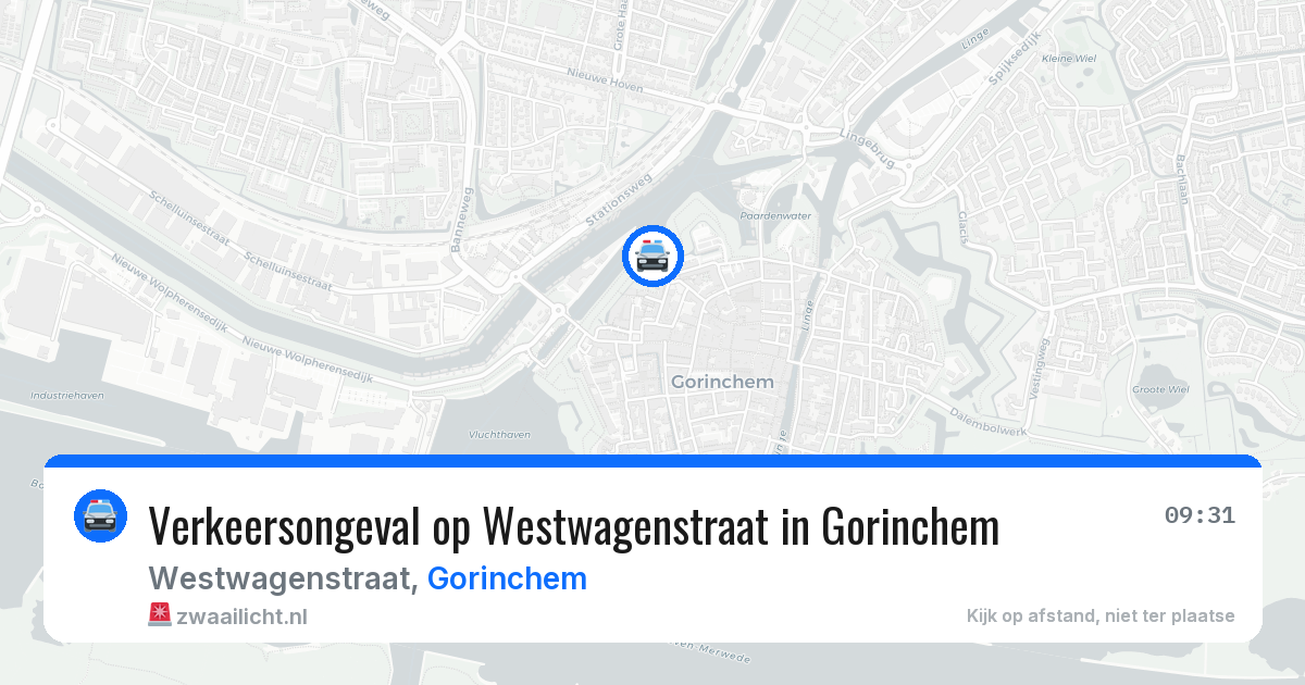 Verkeersongeval op Westwagenstraat in Gorinchem — 6 aug 2026