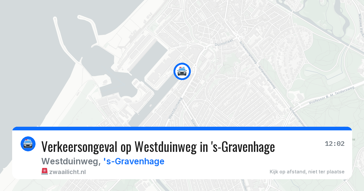 Verkeersongeval op Westduinweg in 's-Gravenhage — 3 mei 2026