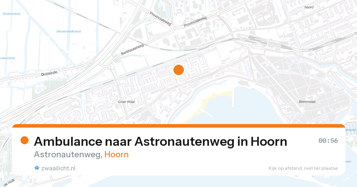 Ambulance naar Astronautenweg in Hoorn — 26 aug 2026