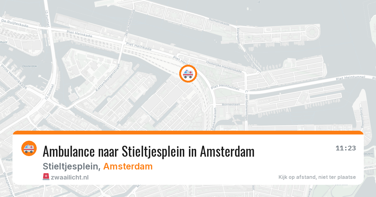 Ambulance naar Stieltjesplein in Amsterdam — 24 mei 2026