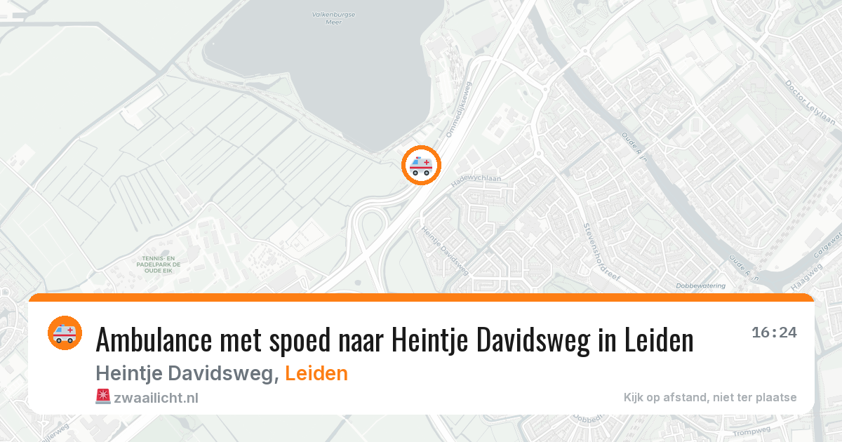 Ambulance met spoed naar Heintje Davidsweg in Leiden — 10 feb 2026