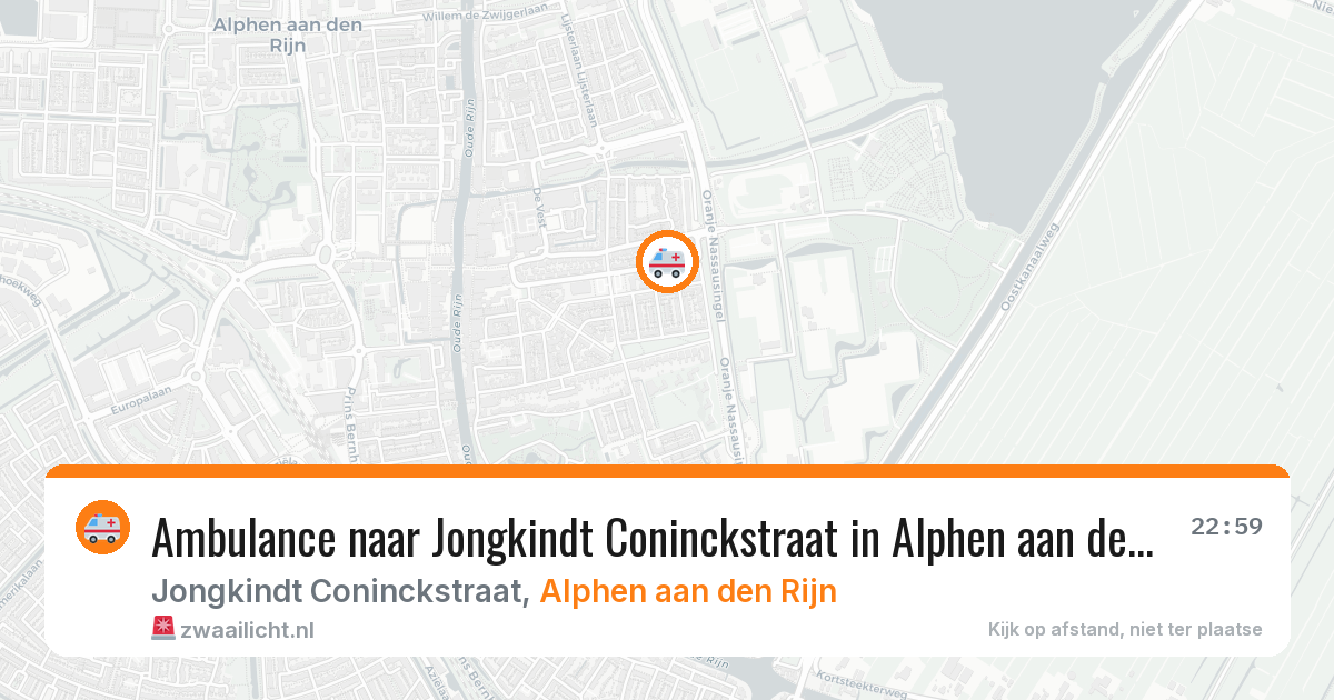 Ambulance naar Jongkindt Coninckstraat in Alphen aan den Rijn — 11 apr 2026