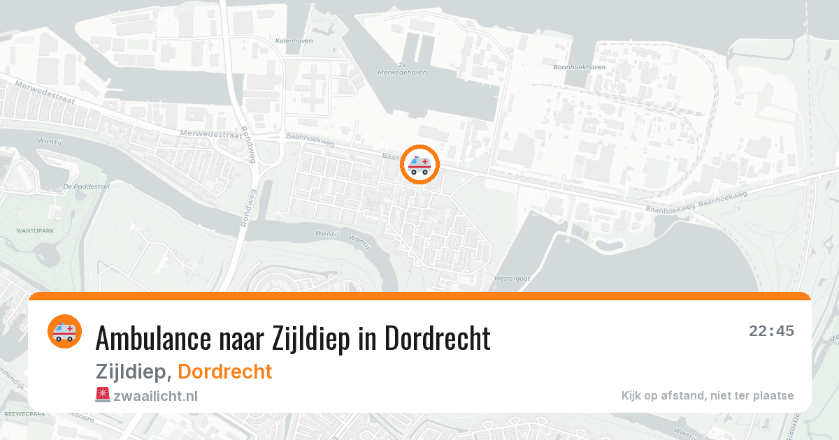 Ambulance naar Zijldiep in Dordrecht — 13 aug 2026