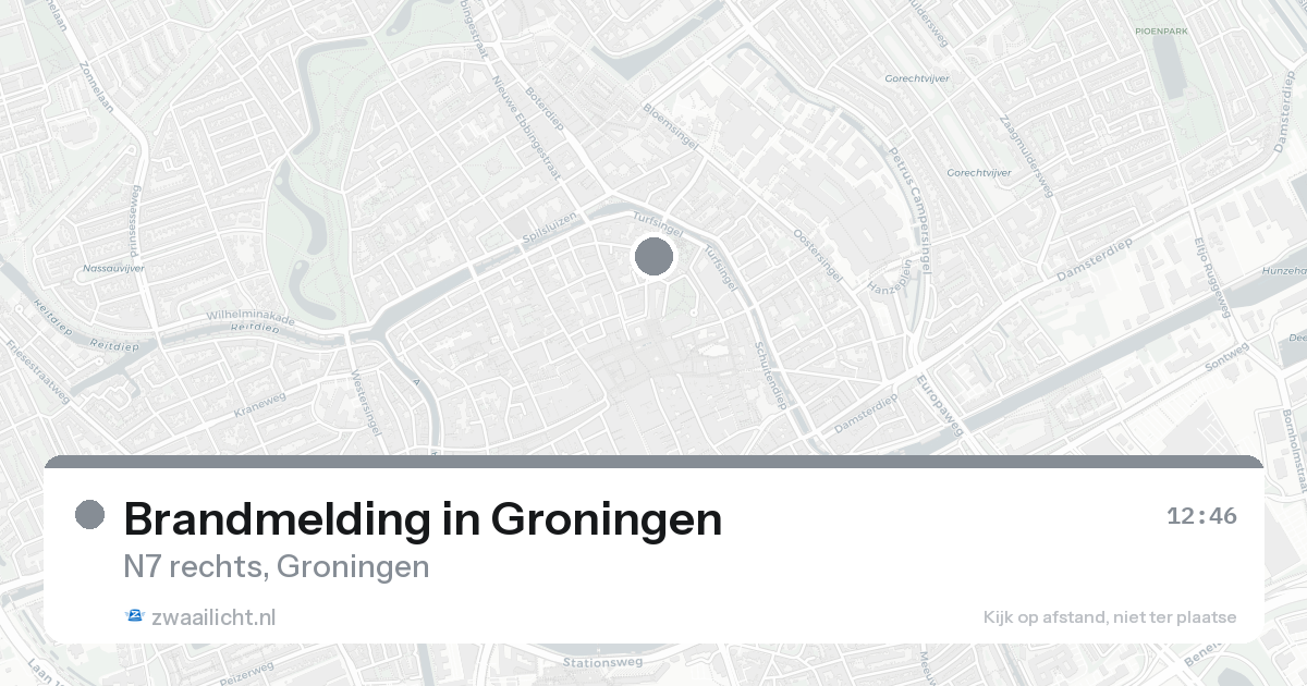 Brandmelding in Groningen — 31 jan 2026