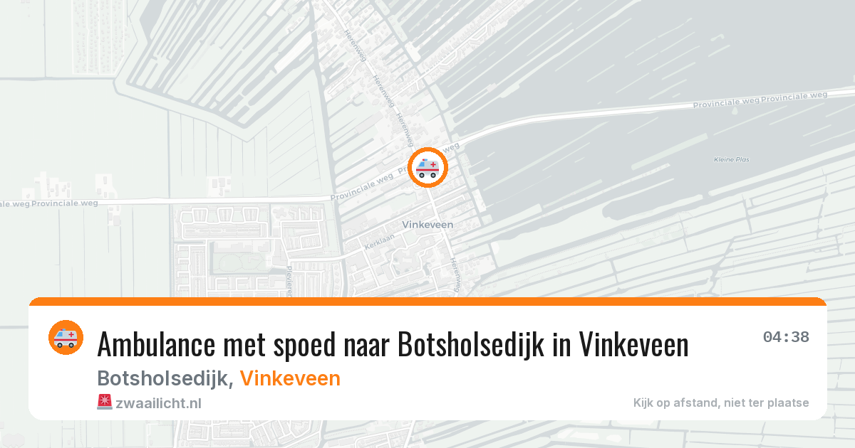 Ambulance met spoed naar Botsholsedijk in Vinkeveen — 11 jul 2026