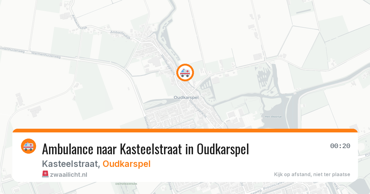 Ambulance naar Kasteelstraat in Oudkarspel — 28 jul 2026