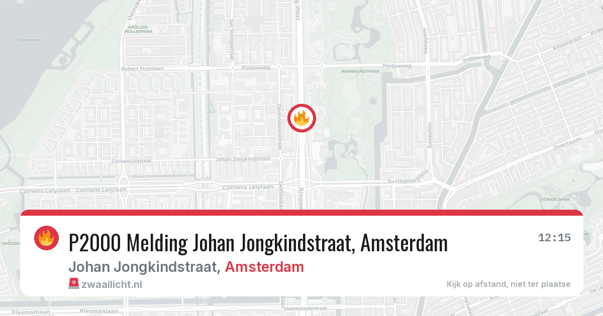 P2000 Melding Johan Jongkindstraat, Amsterdam — 30 jan 2026