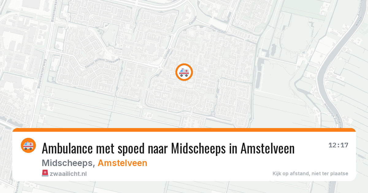 Ambulance met spoed naar Midscheeps in Amstelveen — 8 feb 2026