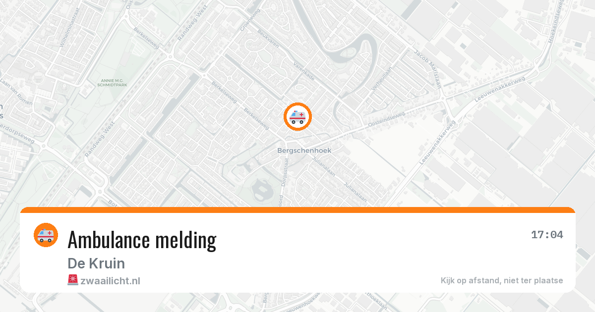 Ambulance melding — 27 apr 2026