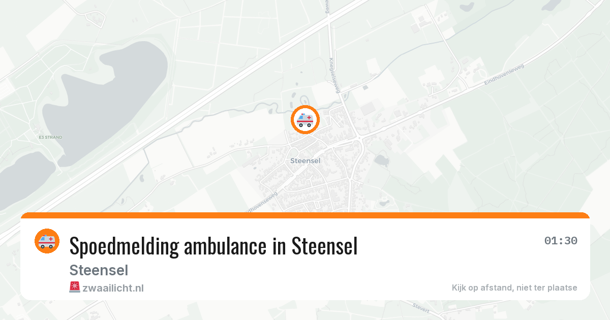 Spoedmelding ambulance in Steensel — 10 apr 2026