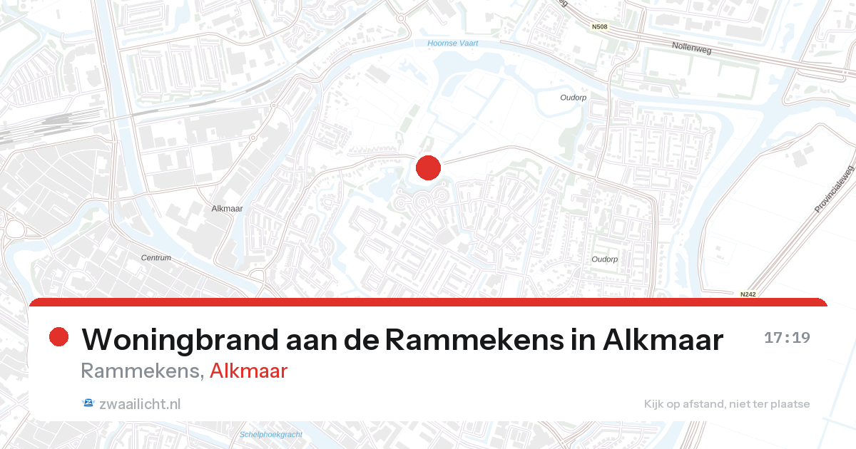 Woningbrand aan de Rammekens in Alkmaar — 6 mei 2026