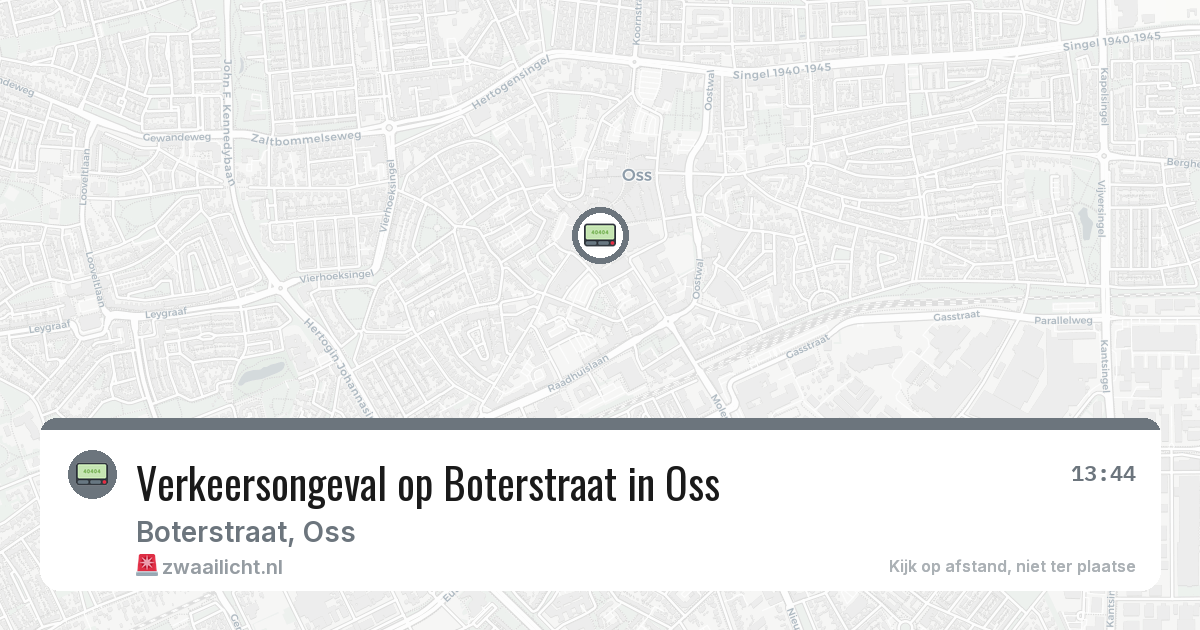 Verkeersongeval op Boterstraat in Oss — 23 feb 2026