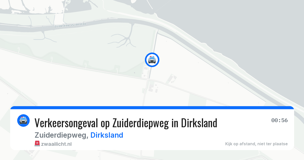 Verkeersongeval op Zuiderdiepweg in Dirksland — 17 jun 2026