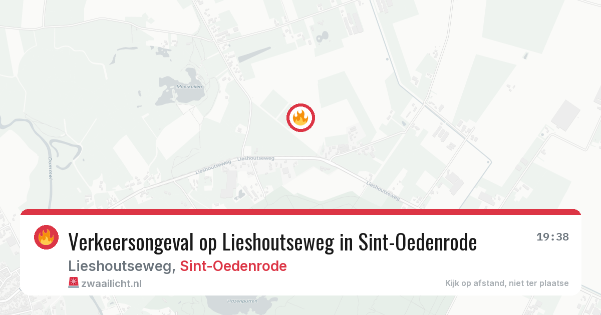 Verkeersongeval op Lieshoutseweg in Sint-Oedenrode — 7 mrt 2026