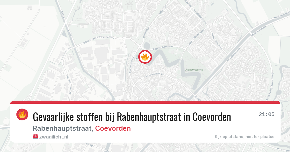 Gevaarlijke stoffen bij Rabenhauptstraat in Coevorden — 1 apr 2026