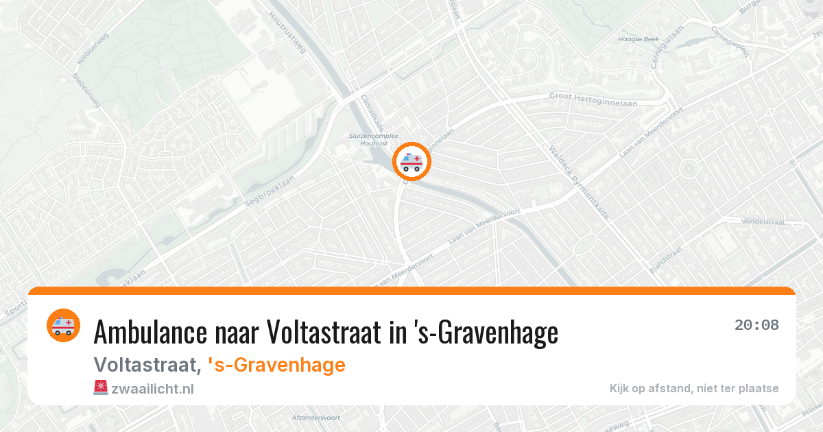 Ambulance naar Voltastraat in 's-Gravenhage — 14 aug 2026