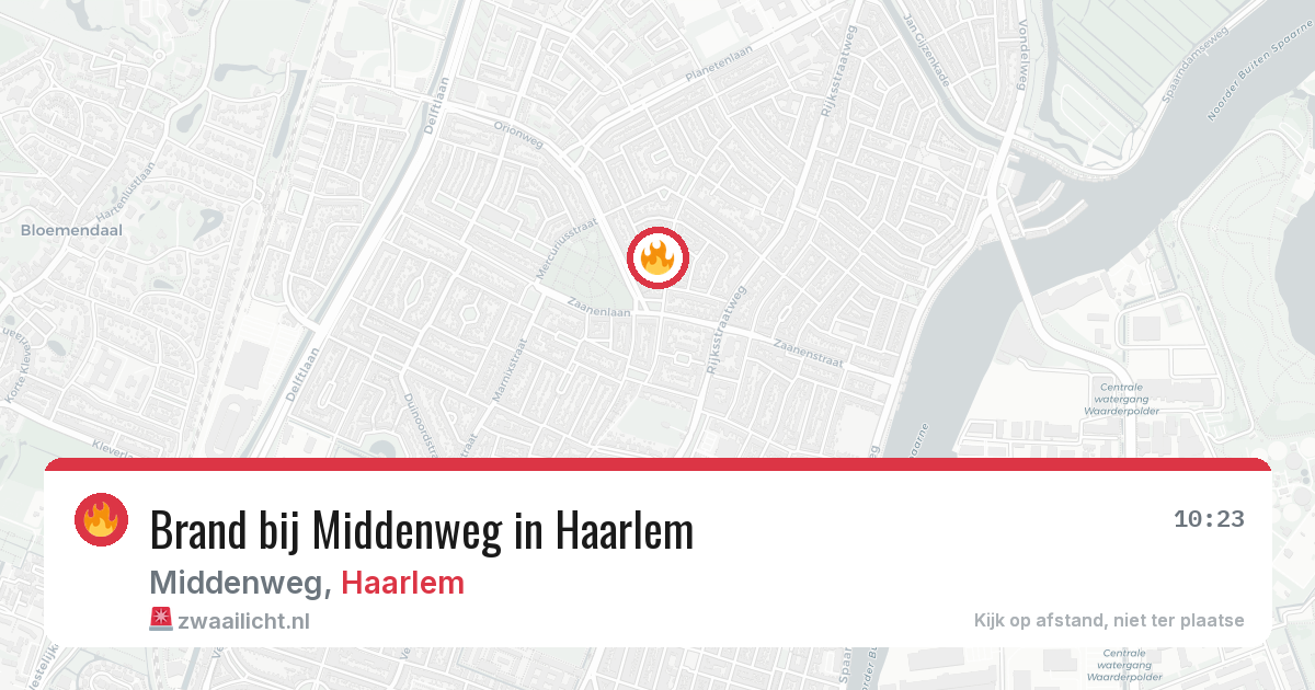 Brand bij Middenweg in Haarlem — 20 jun 2026