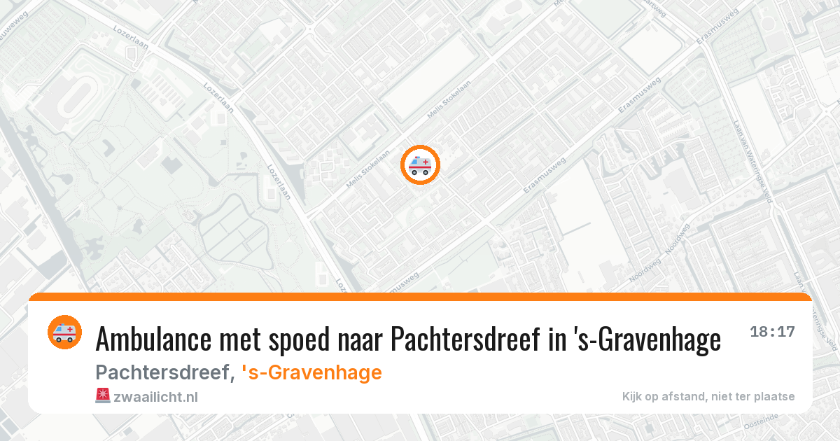 Ambulance met spoed naar Pachtersdreef in 's-Gravenhage — 31 mei 2026