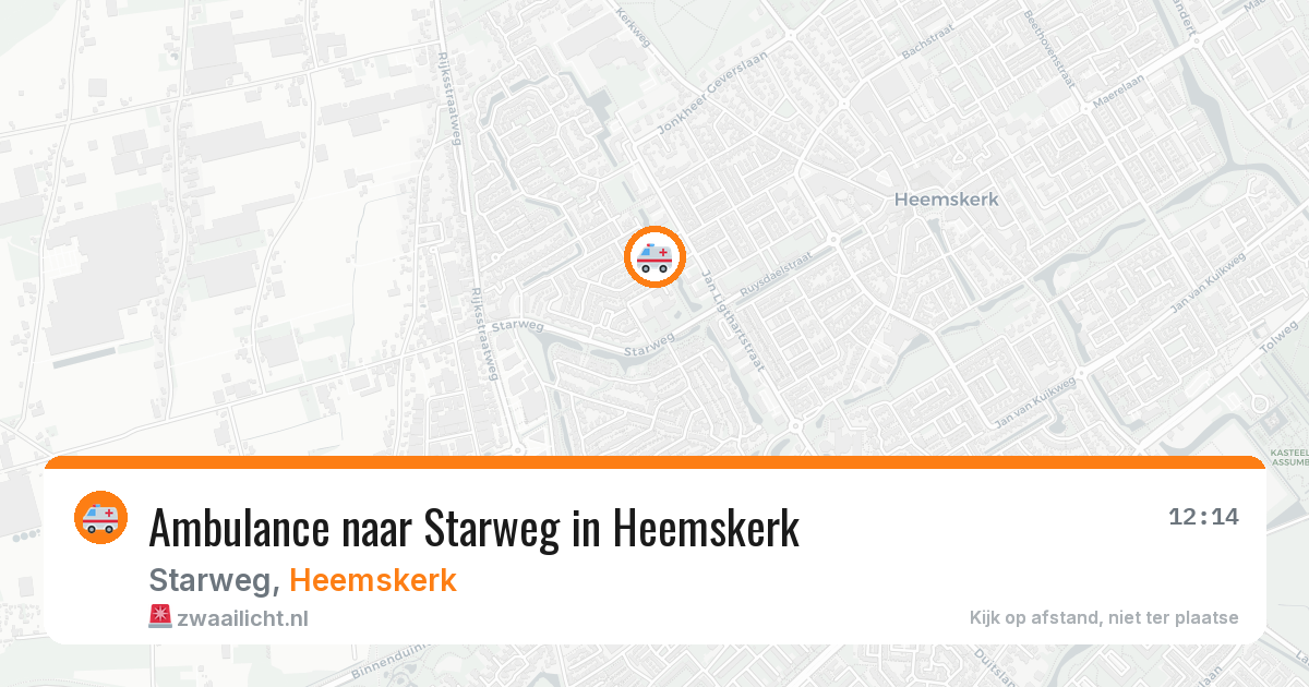 Ambulance naar Starweg in Heemskerk — 10 mei 2026