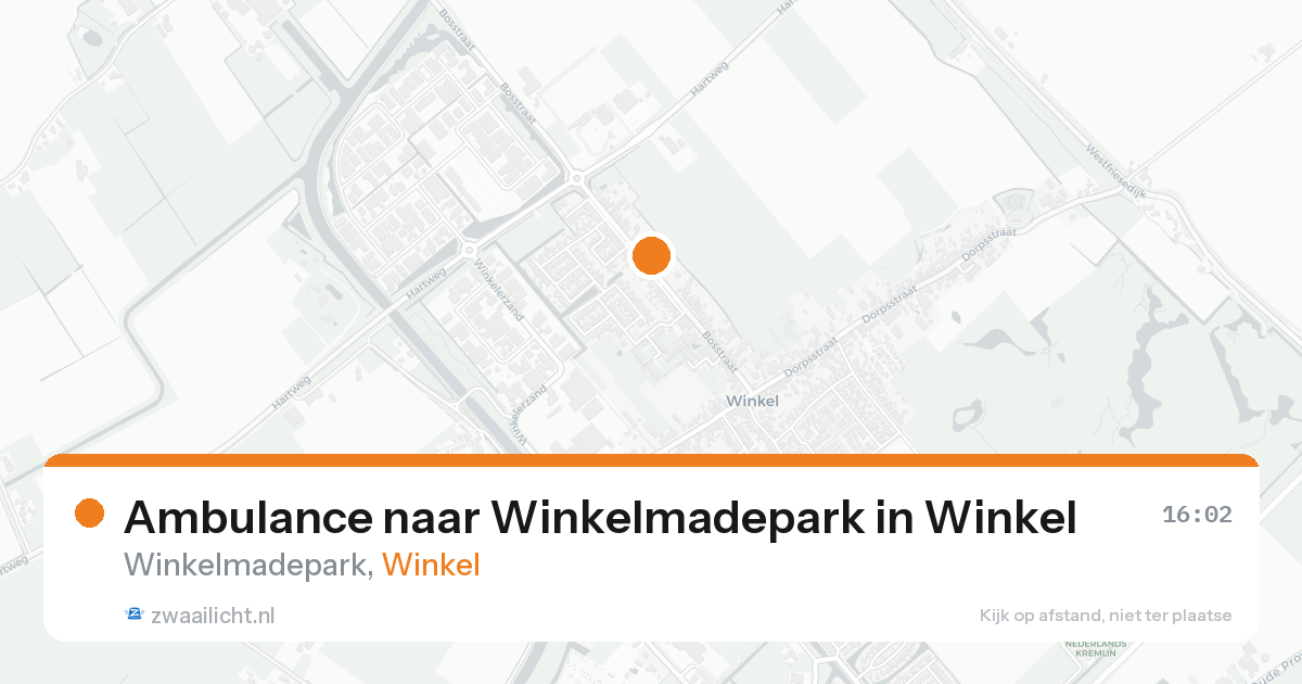 Ambulance naar Winkelmadepark in Winkel — 22 aug 2026