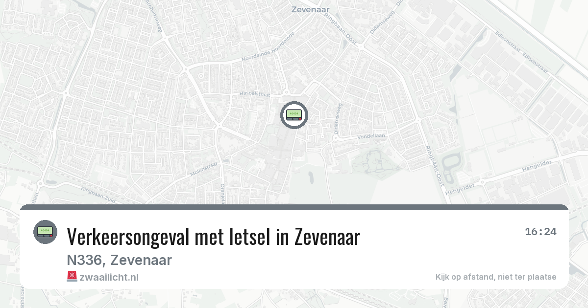 Verkeersongeval met letsel in Zevenaar — 11 mei 2026