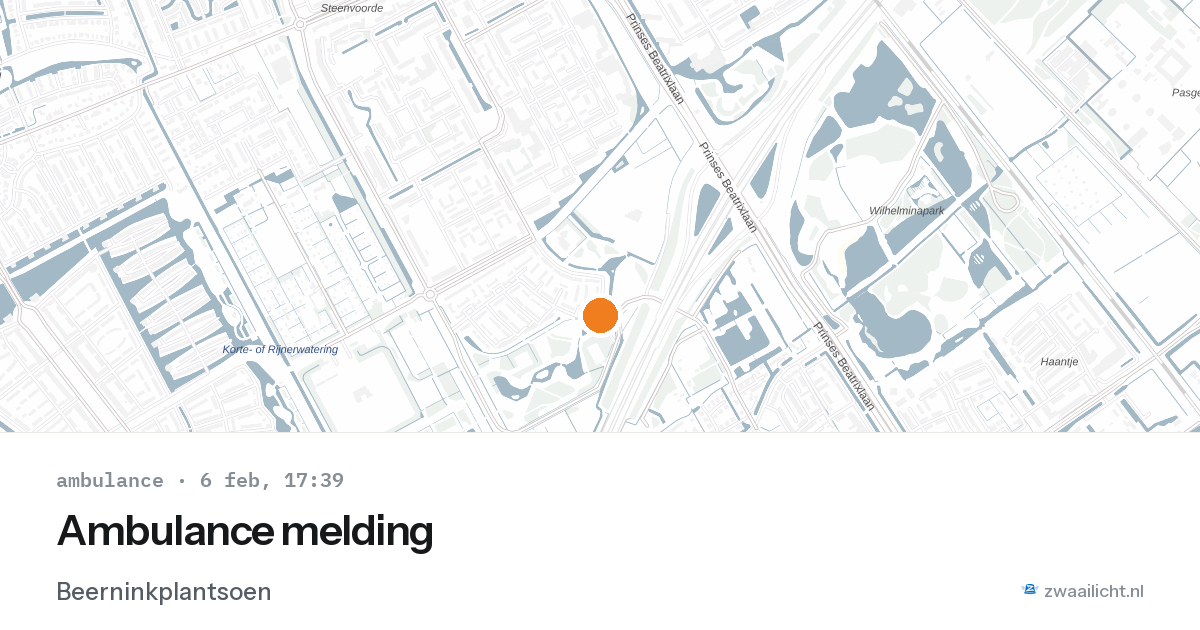 Ambulance melding — 6 feb 2026