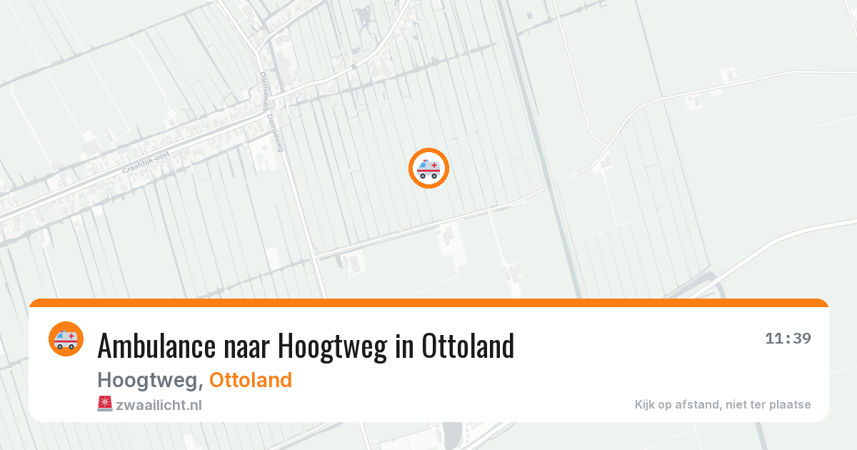 Ambulance naar Hoogtweg in Ottoland — 23 jun 2026