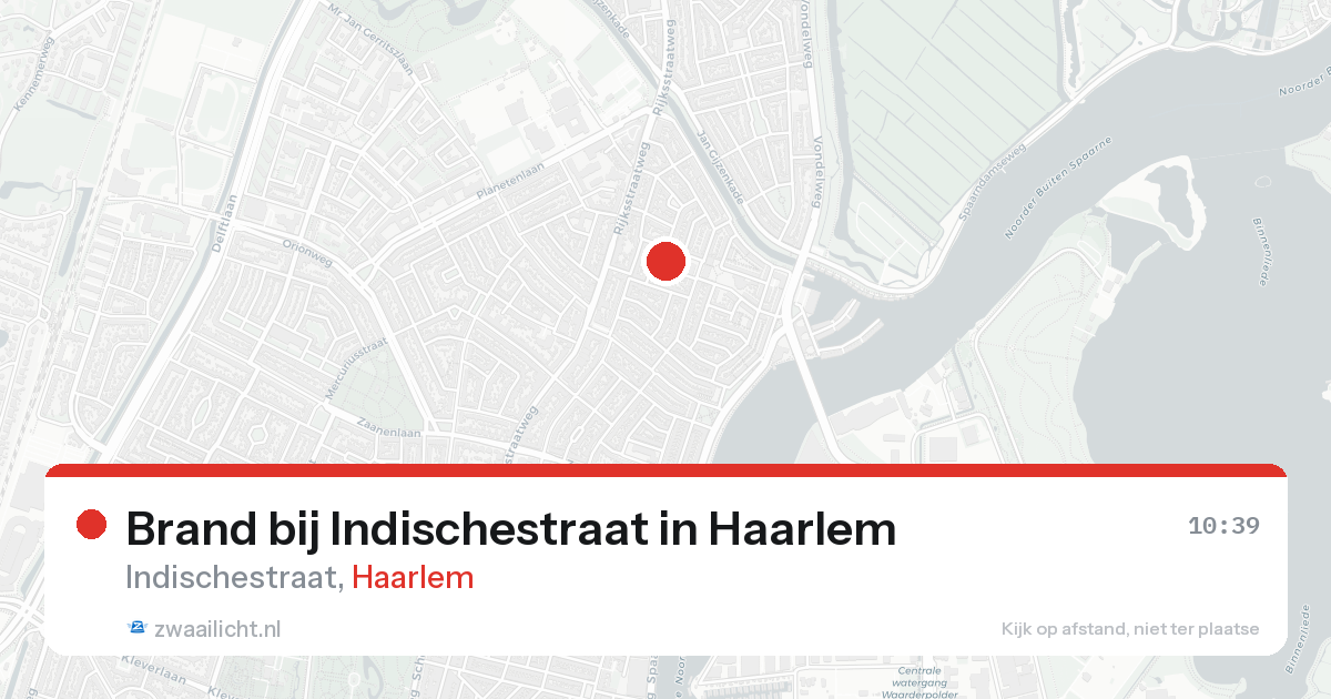 Brand bij Indischestraat in Haarlem — 23 aug 2026
