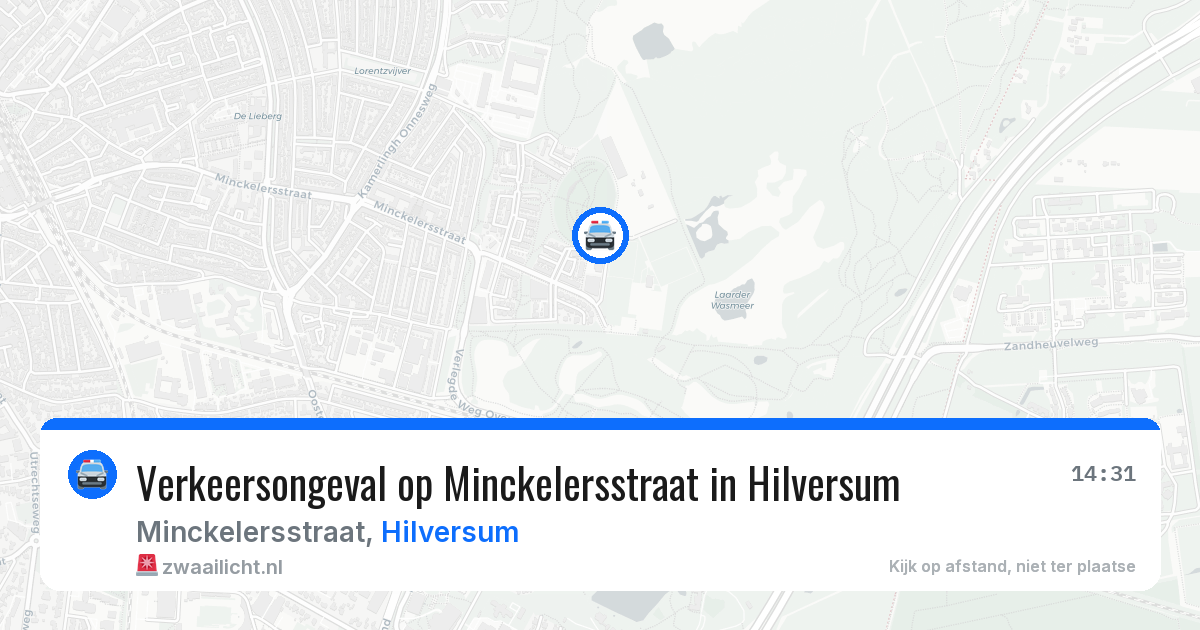 Verkeersongeval op Minckelersstraat in Hilversum — 8 mei 2026