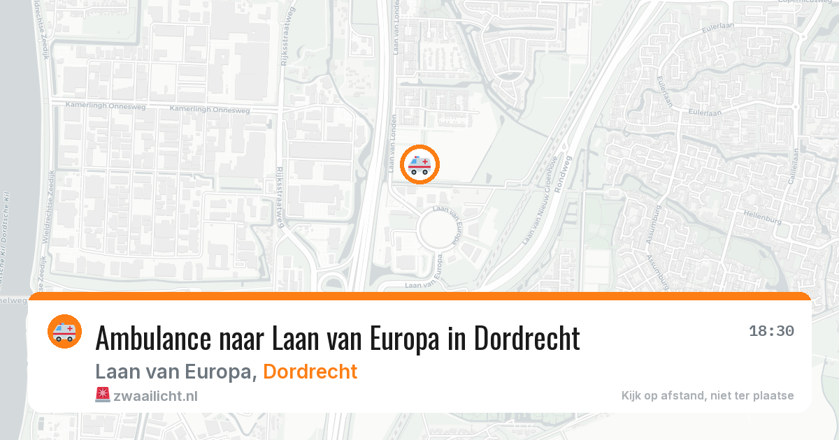 Ambulance naar Laan van Europa in Dordrecht — 12 apr 2026