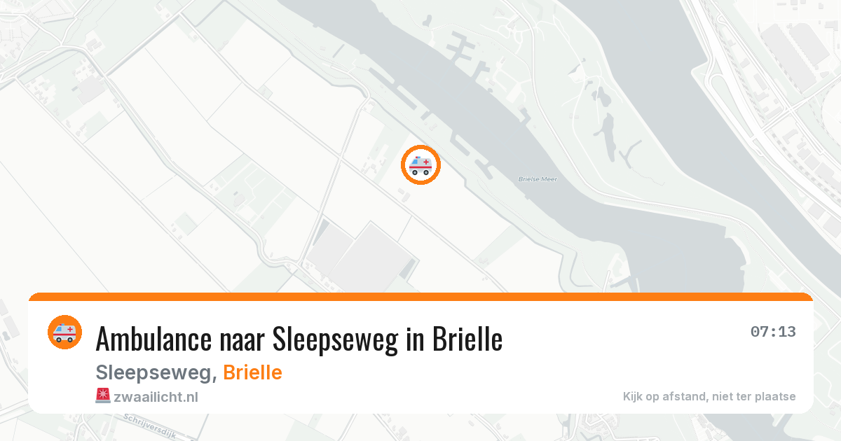 Ambulance naar Sleepseweg in Brielle — 2 apr 2026