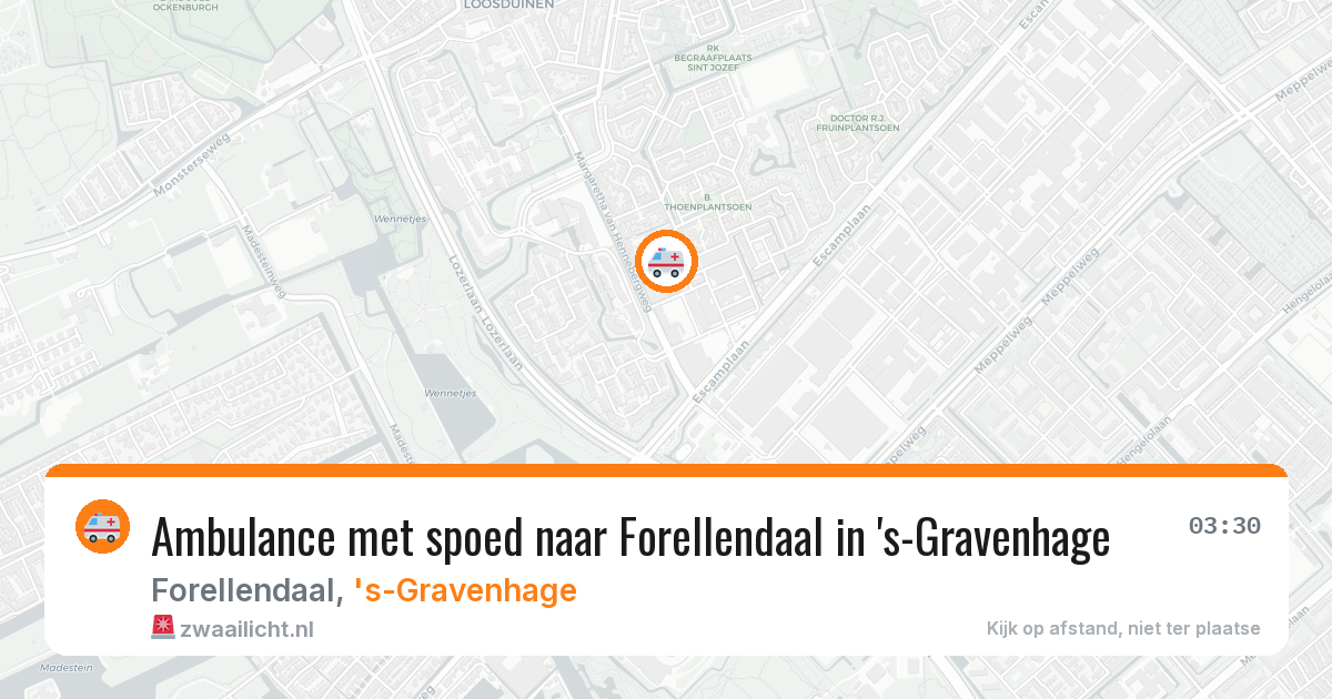 Ambulance met spoed naar Forellendaal in 's-Gravenhage — 7 apr 2026