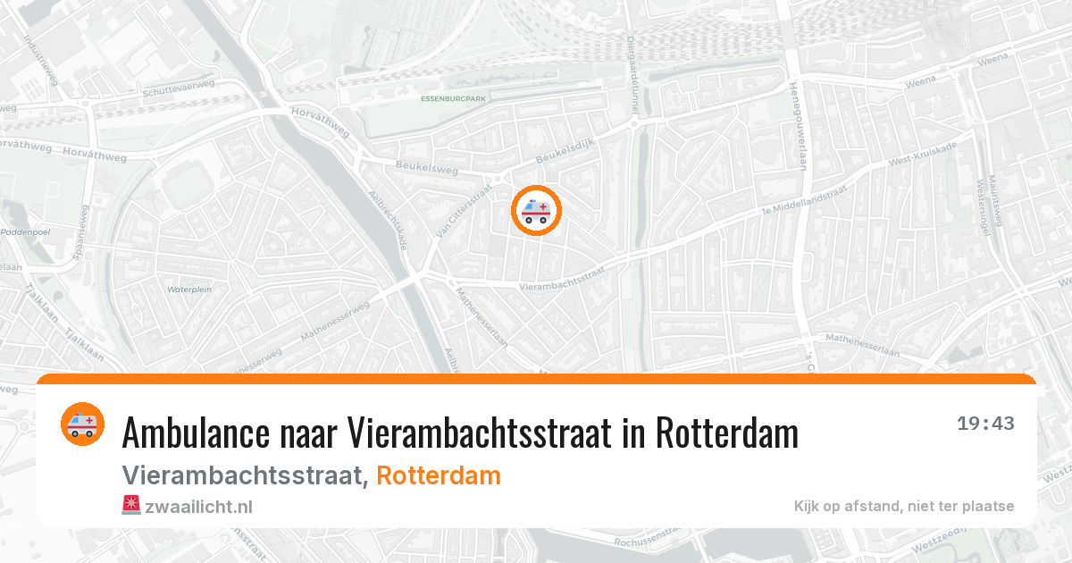 Ambulance naar Vierambachtsstraat in Rotterdam — 8 jun 2026