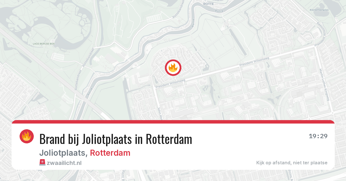 Brand bij Joliotplaats in Rotterdam — 23 mei 2026