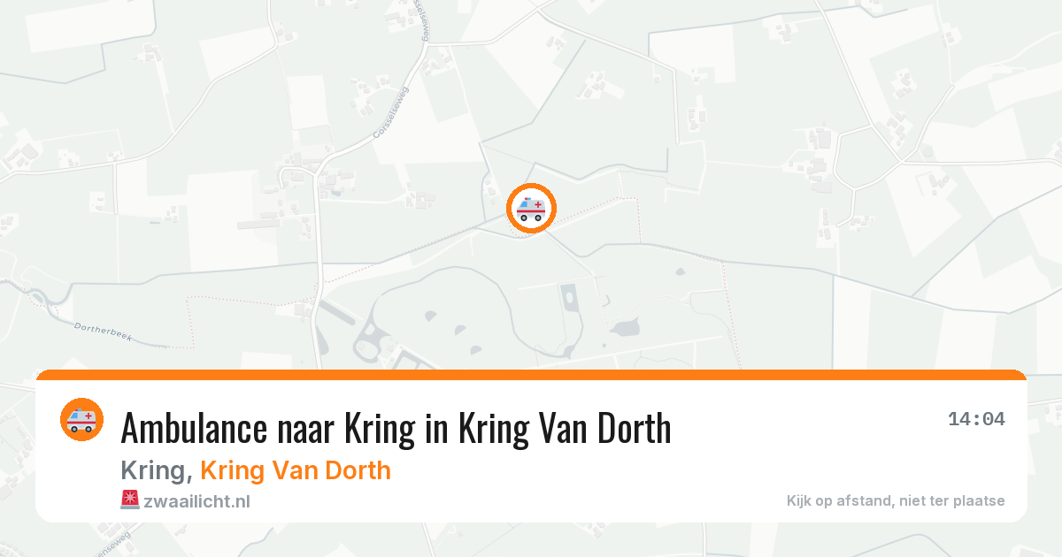 Ambulance naar Kring in Kring Van Dorth — 11 mei 2026
