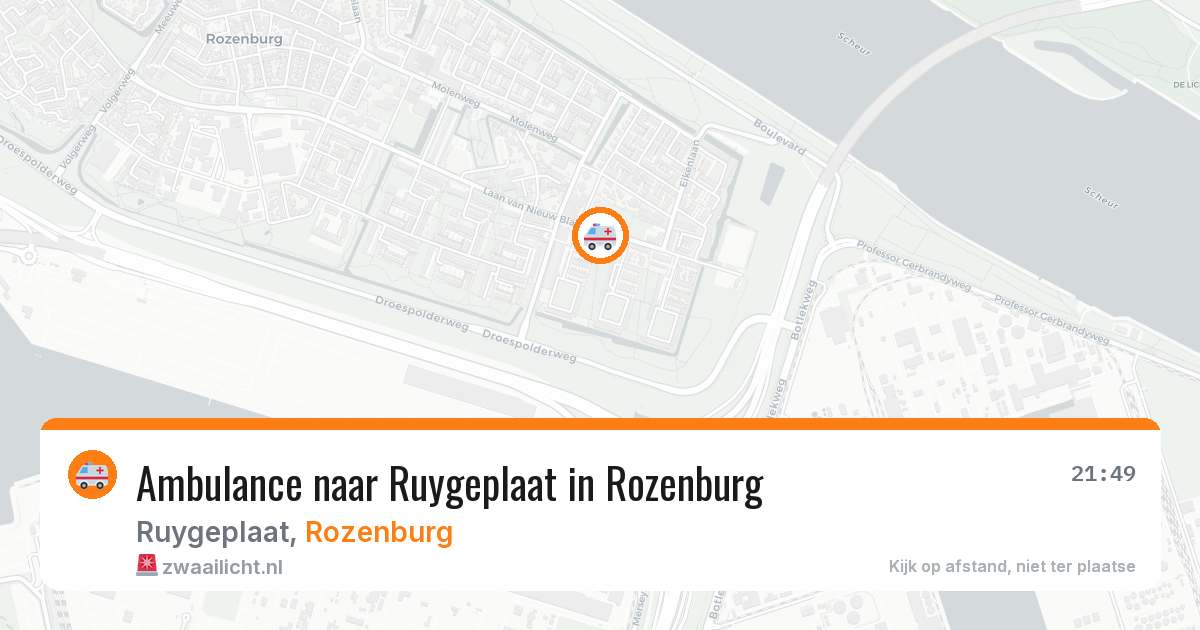 Ambulance naar Ruygeplaat in Rozenburg — 9 jun 2026