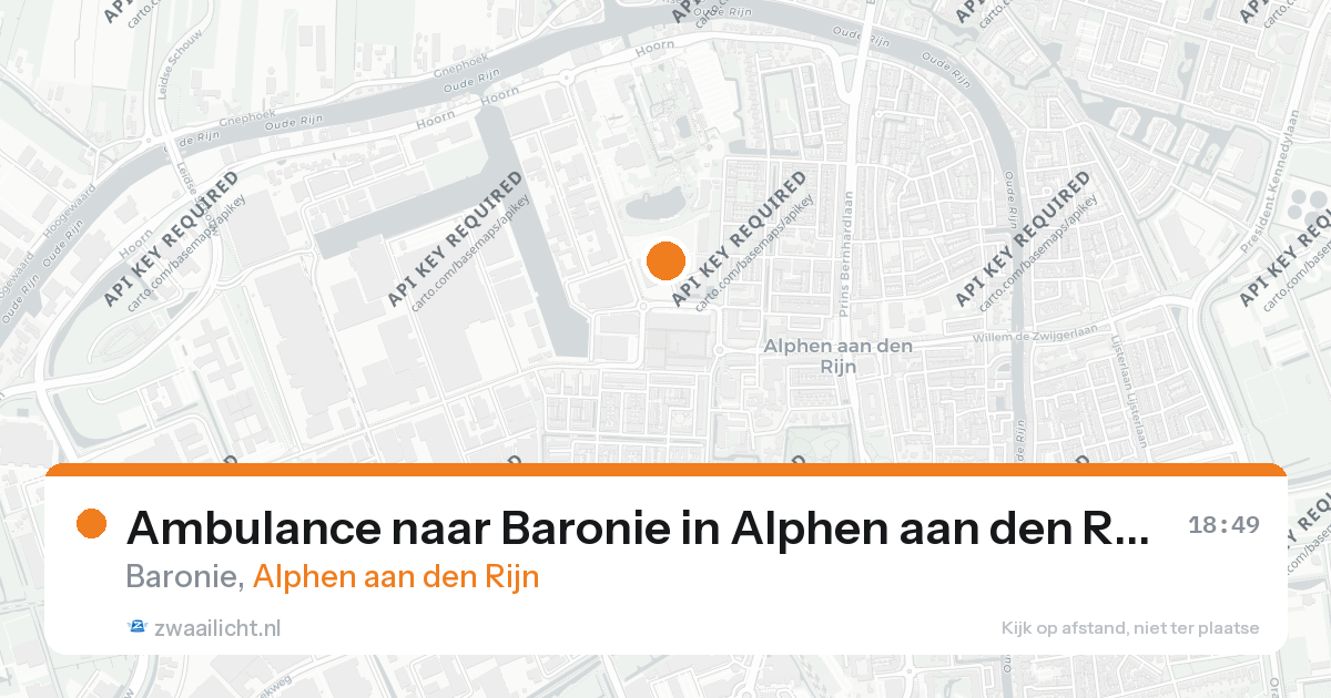 Ambulance naar Baronie in Alphen aan den Rijn — 21 mei 2026