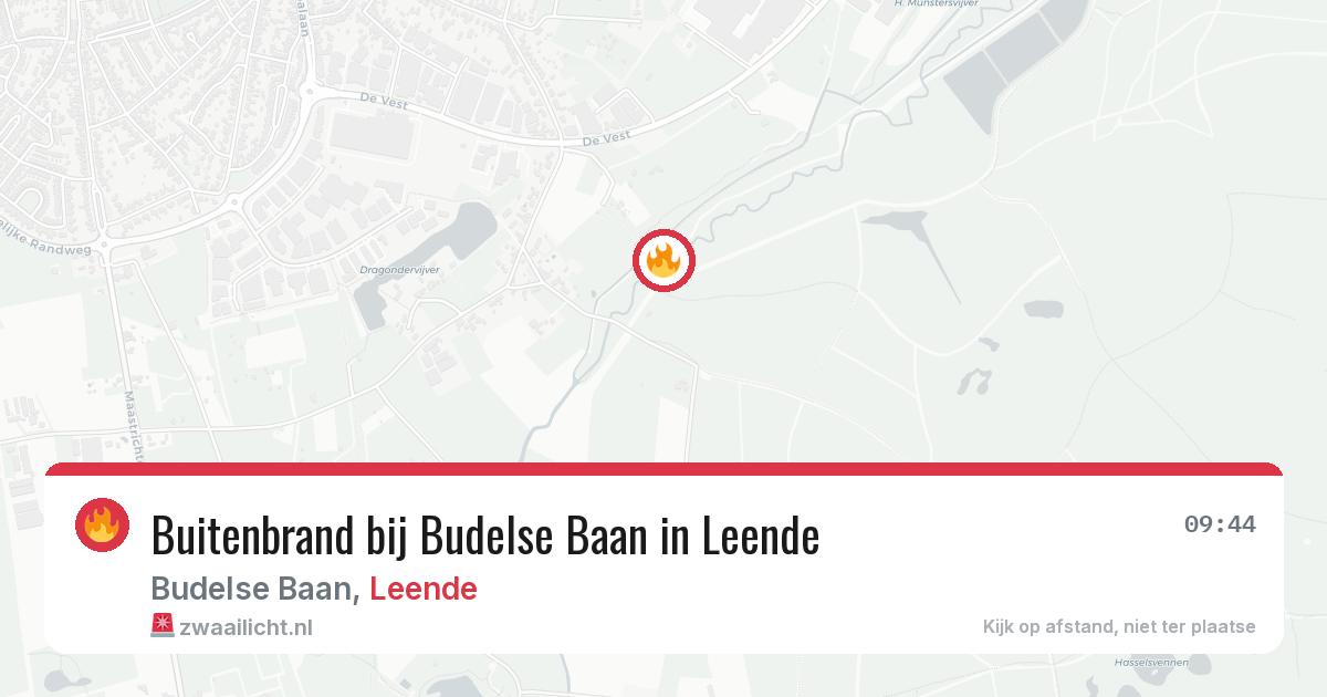 Buitenbrand bij Budelse Baan in Leende — 1 mei 2026