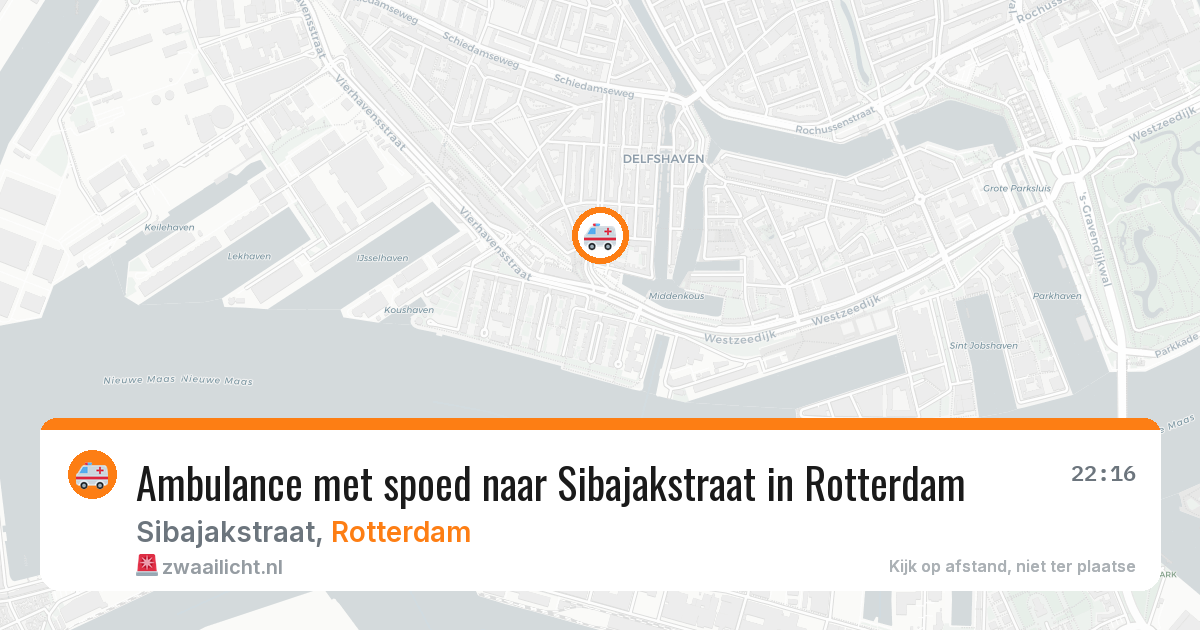 Ambulance met spoed naar Sibajakstraat in Rotterdam — 2 jul 2026