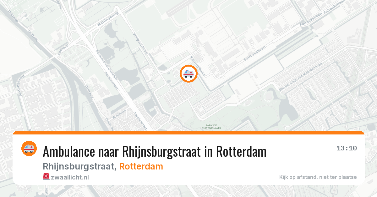 Ambulance naar Rhijnsburgstraat in Rotterdam — 26 jan 2026