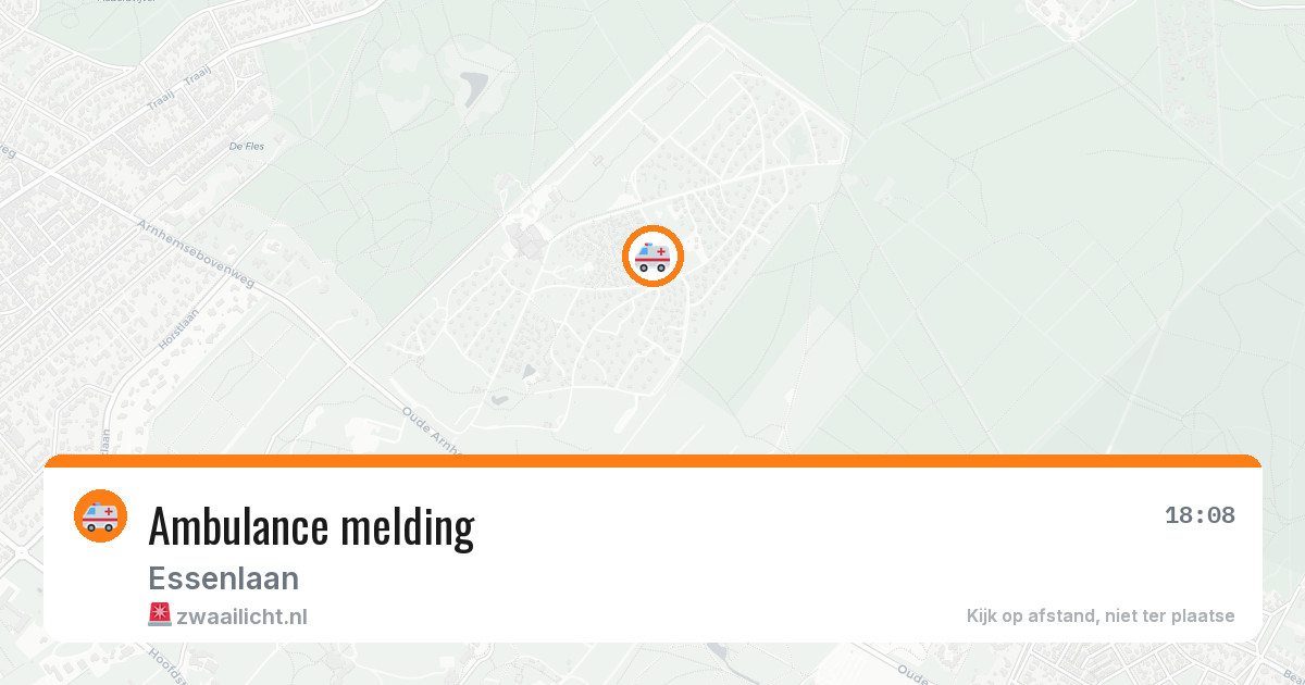 Ambulance melding — 30 mei 2026