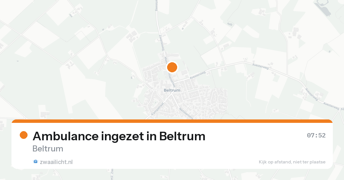 Ambulance ingezet in Beltrum — 8 feb 2026