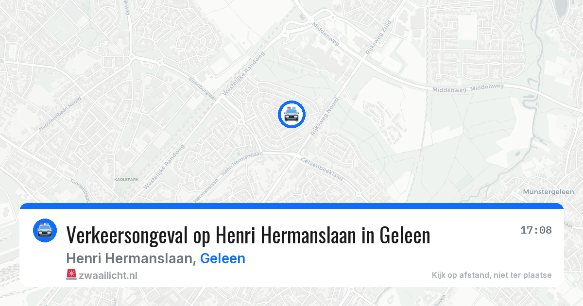 Verkeersongeval op Henri Hermanslaan in Geleen — 1 mei 2026