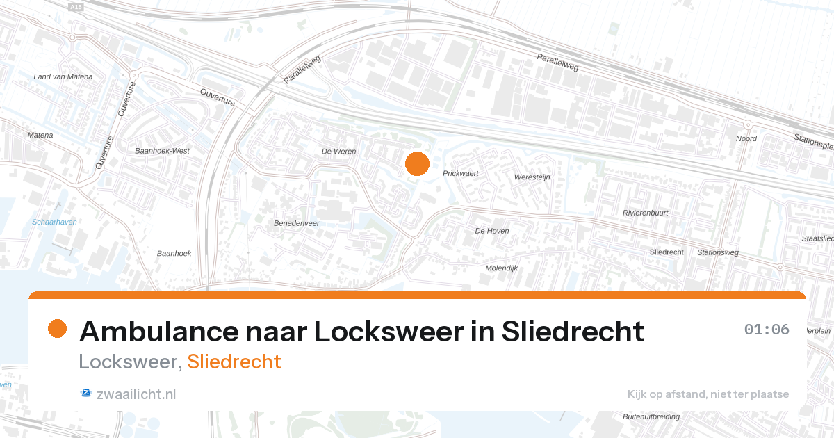 Ambulance naar Locksweer in Sliedrecht — 2 mei 2026