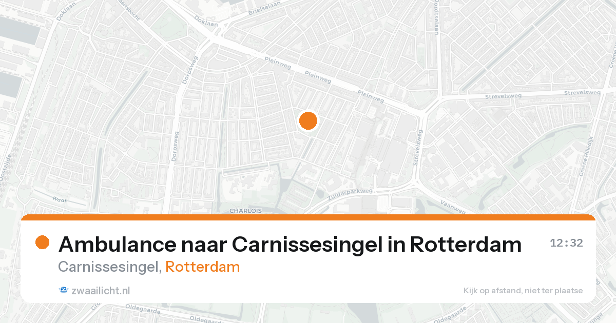 Ambulance naar Carnissesingel in Rotterdam — 19 aug 2026