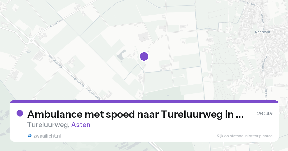 Ambulance met spoed naar Tureluurweg in Asten — 22 aug 2026