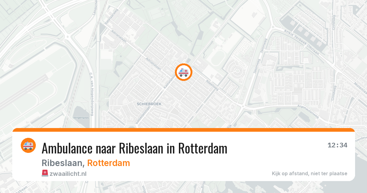 Ambulance naar Ribeslaan in Rotterdam — 31 jul 2026